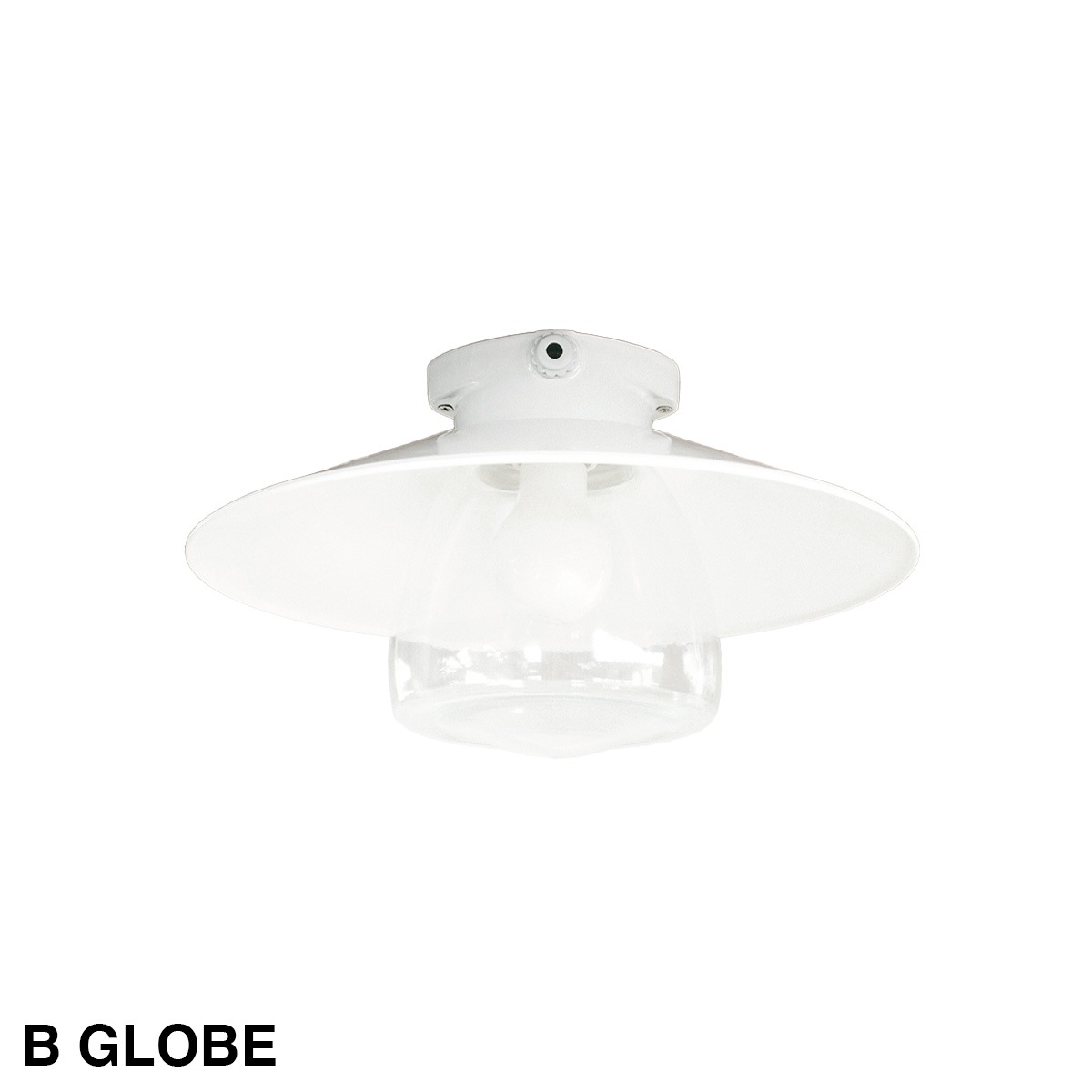 THPG CEILLING LIGHT "35 FLAT SHADE , White