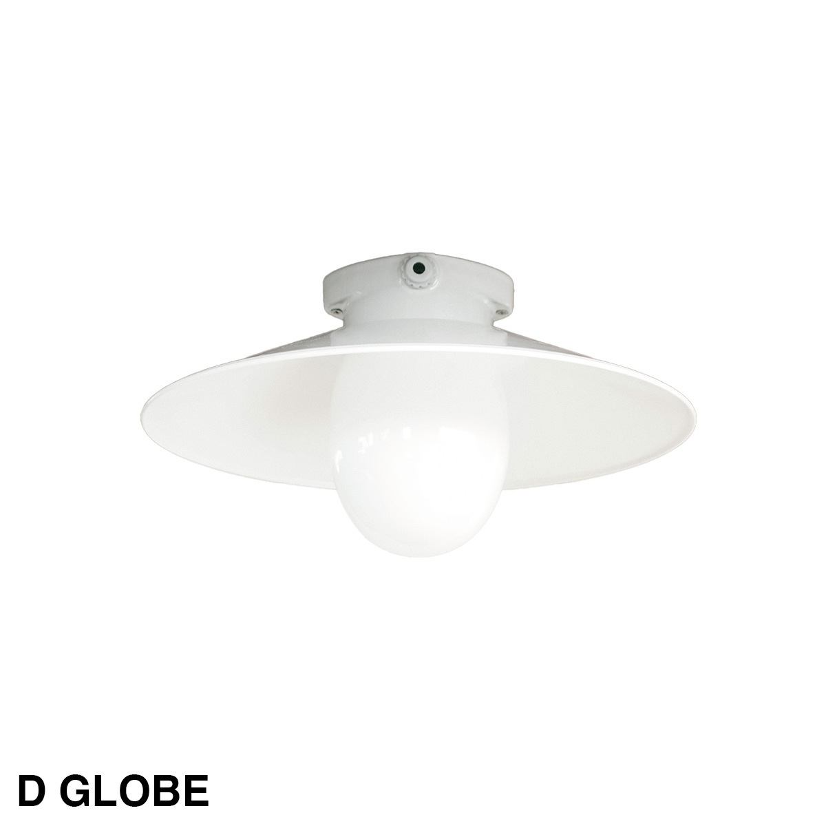 THPG CEILLING LIGHT "35 FLAT SHADE , White