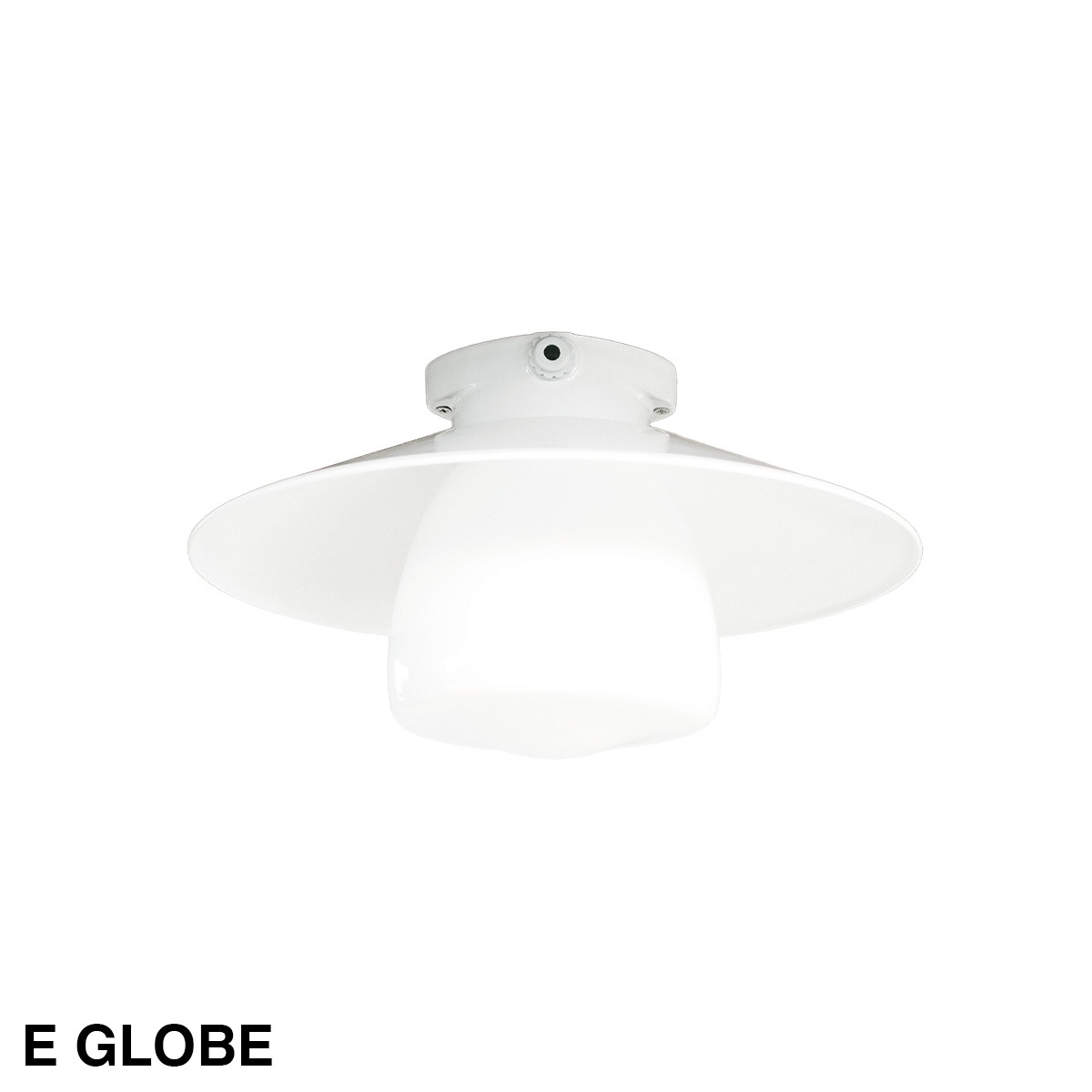 THPG CEILLING LIGHT "35 FLAT SHADE , White