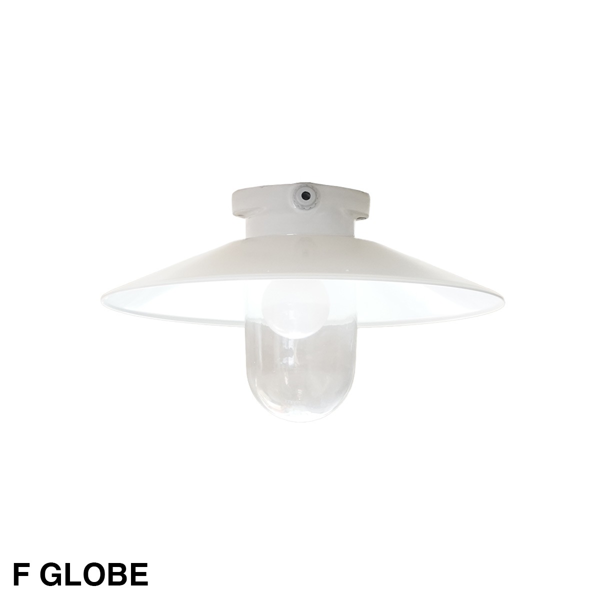 THPG CEILLING LIGHT "35 FLAT SHADE , White
