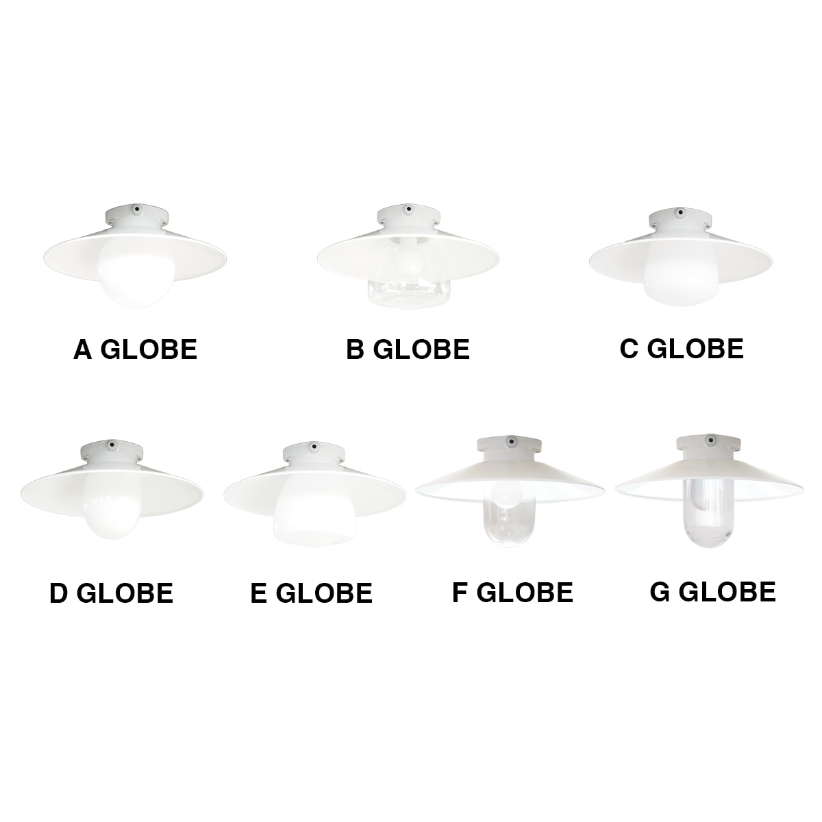 THPG CEILLING LIGHT "35 FLAT SHADE , White