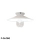 THPG CEILLING LIGHT "35 FLAT SHADE , White
