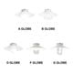 THPG CEILLING LIGHT "35 FLAT SHADE , White