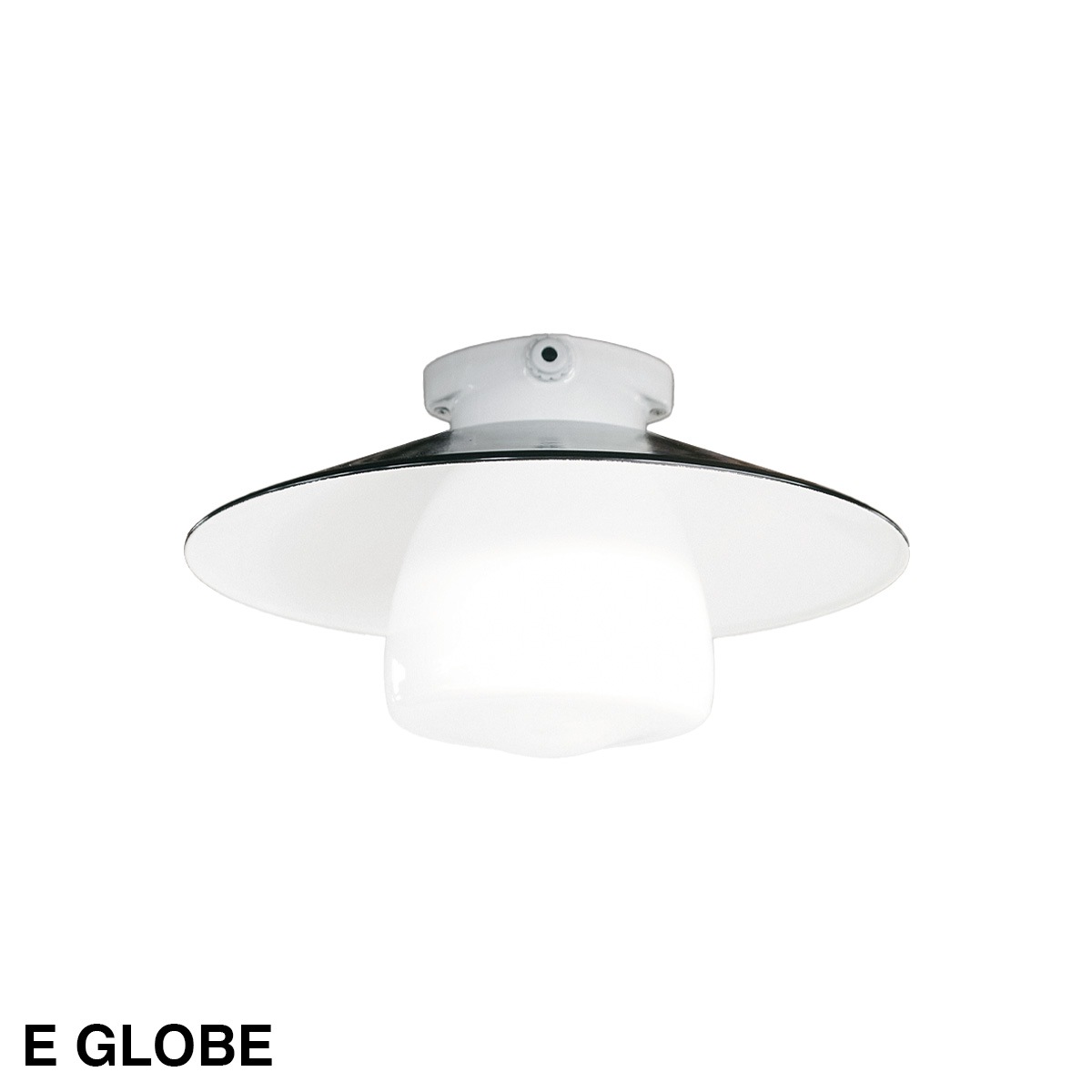 THPG CEILLING LIGHT "35 FLAT SHADE , Black
