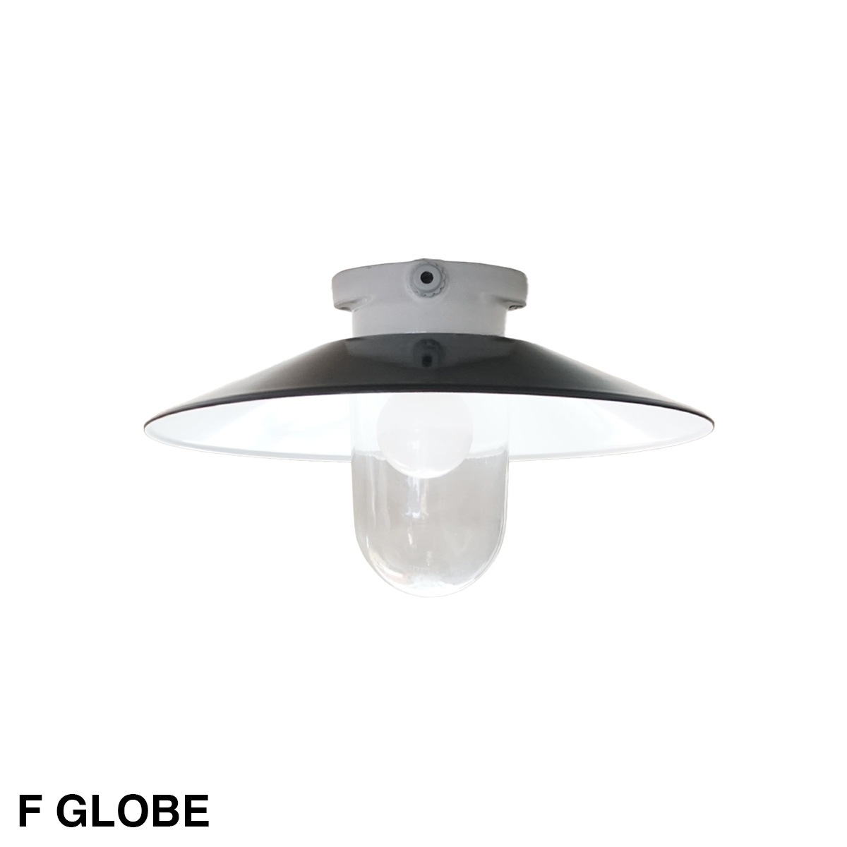 THPG CEILLING LIGHT "35 FLAT SHADE , Black