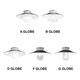 THPG CEILLING LIGHT "35 FLAT SHADE , Black