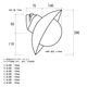 THPG WALL LIGHT "26 ROUND SHADE , White