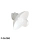 THPG WALL LIGHT "26 ROUND SHADE , White