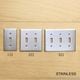 TOGGLE SWITCH PLATE��-��STAINLESS