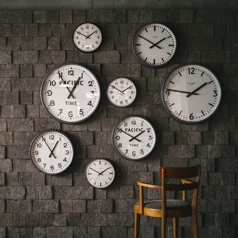 E.A. COMBS WALL CLOCK, Arabic-B ��M�˦�470