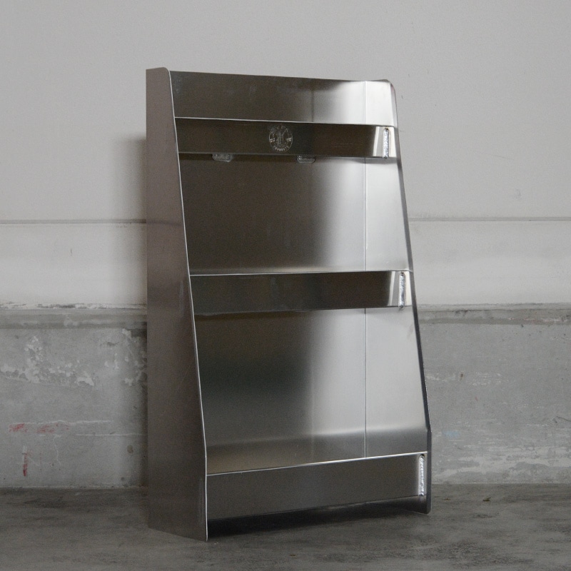 スチールラック・メタルラック PIT PAL OIL STORAGE CABINET Trailer door cabinet | Enclosed racing trailer cabinet