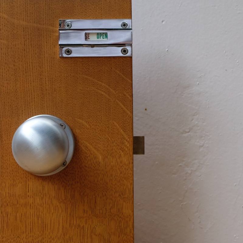 BATHROOM INDICATOR BOLT -  Chrome Plated
