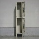 Ÿʡ18" LYON RECESSED HANDLE LOCKER - 2TIER PUTTY WHITE