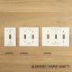 SAVE ENERGY   TOGGLE SWITCH PLATE - ALMOND