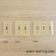 TOGGLE SWITCH PLATE-IVORY