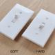 TOGGLE SWITCH PLATE-WHITE