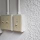 TOGGLE SWITCH PLATE-IVORY