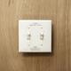 SAVE ENERGY   TOGGLE SWITCH PLATE - ALMOND