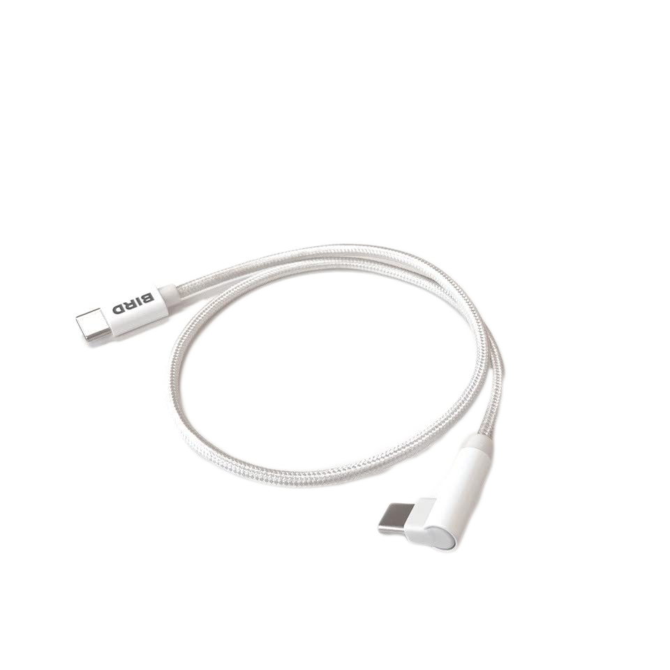 HHKB接続 TypeCケーブル（片側L型コネクタ採用）ホワイト