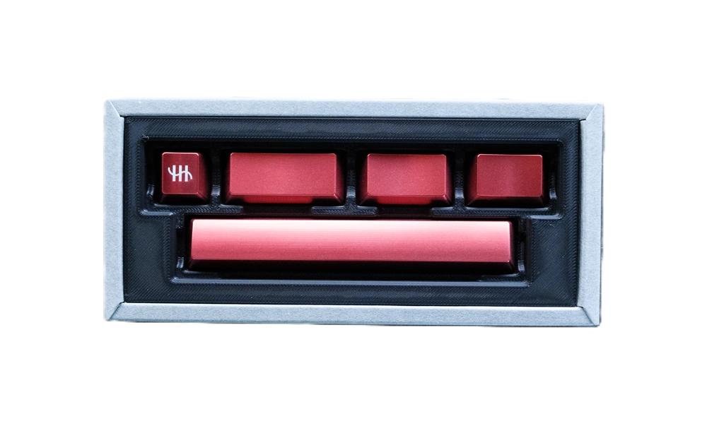 アルミキートップセット英語配列 for HHKB Studio（レッド）