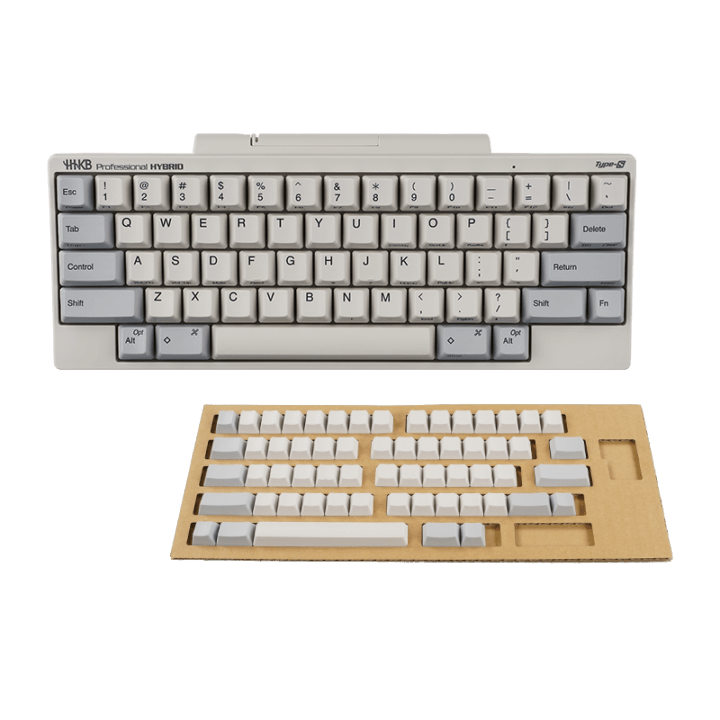 HHKB Professional HYBRID Type-S 英語配列「白」無刻印セット