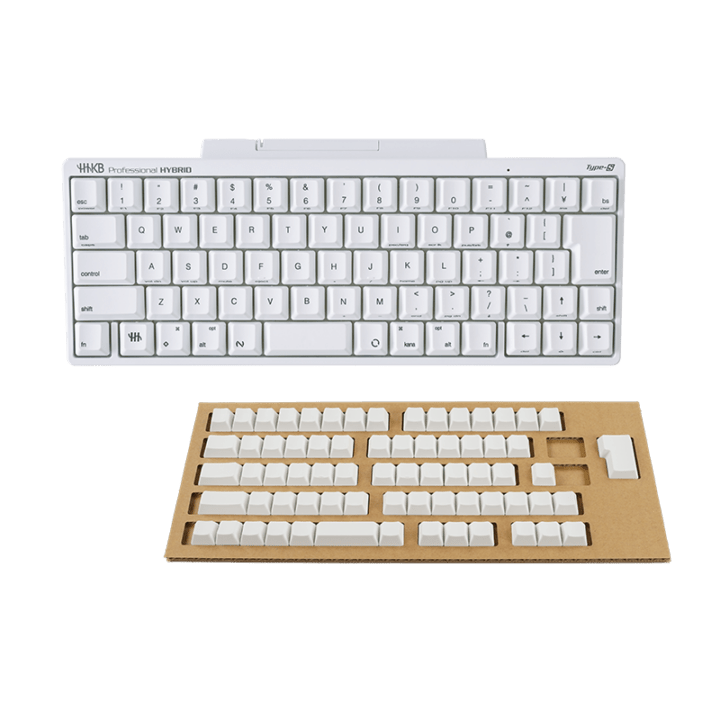 HHKB Professional HYBRID Type-S 日本語配列「雪」無刻印セット