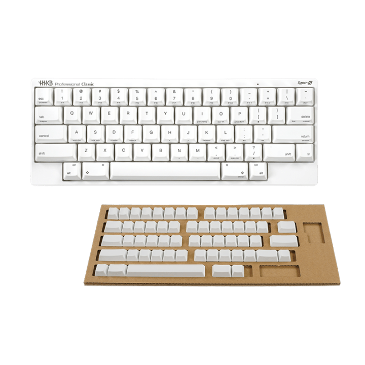 HHKB Professional Classic Type-S 英語配列「雪」無刻印セット