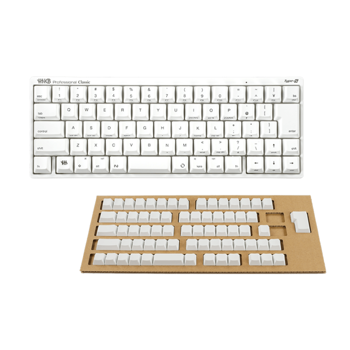 HHKB Professional Classic Type-S 日本語配列「雪」無刻印セット