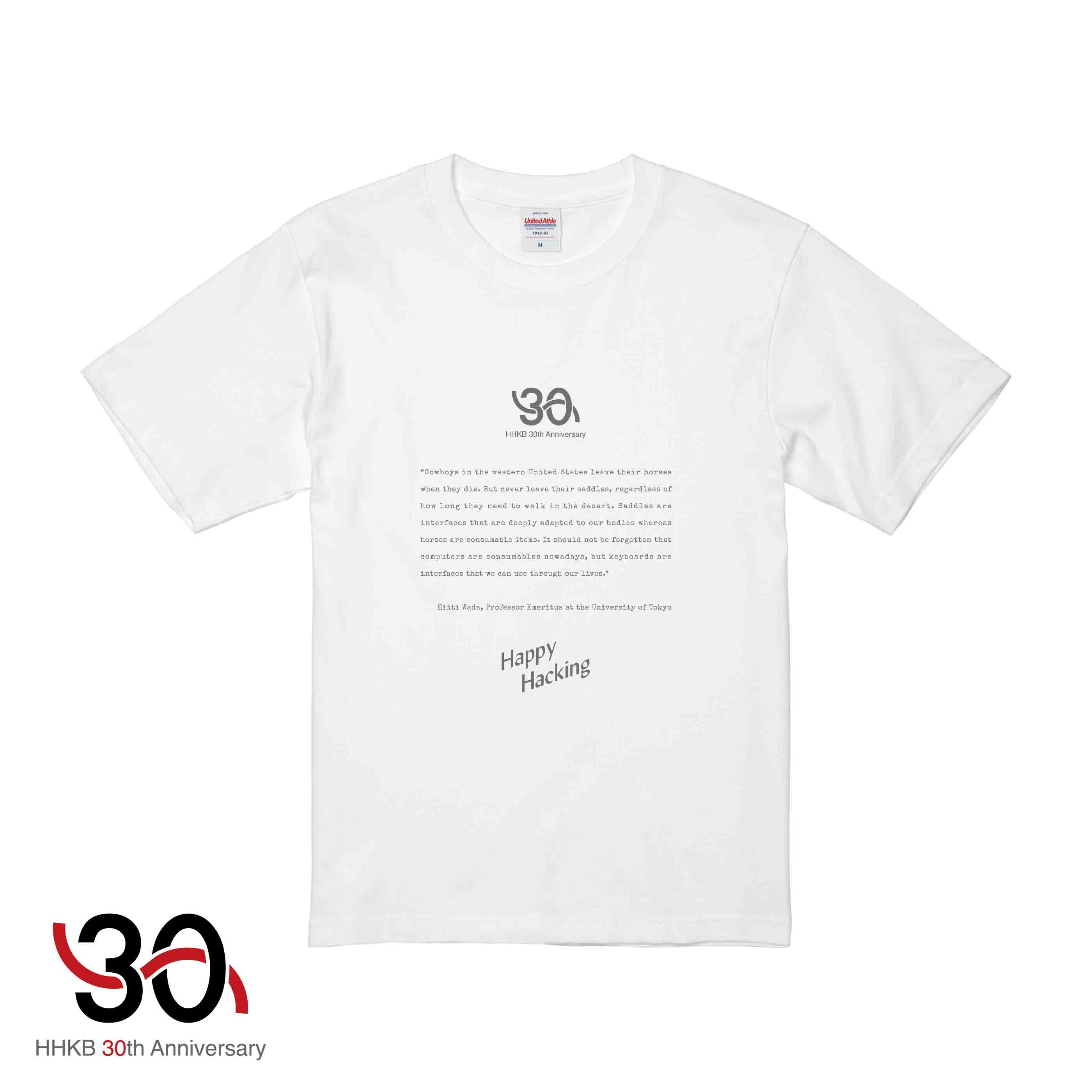 30周年記念デザインTシャツ Design B（White）