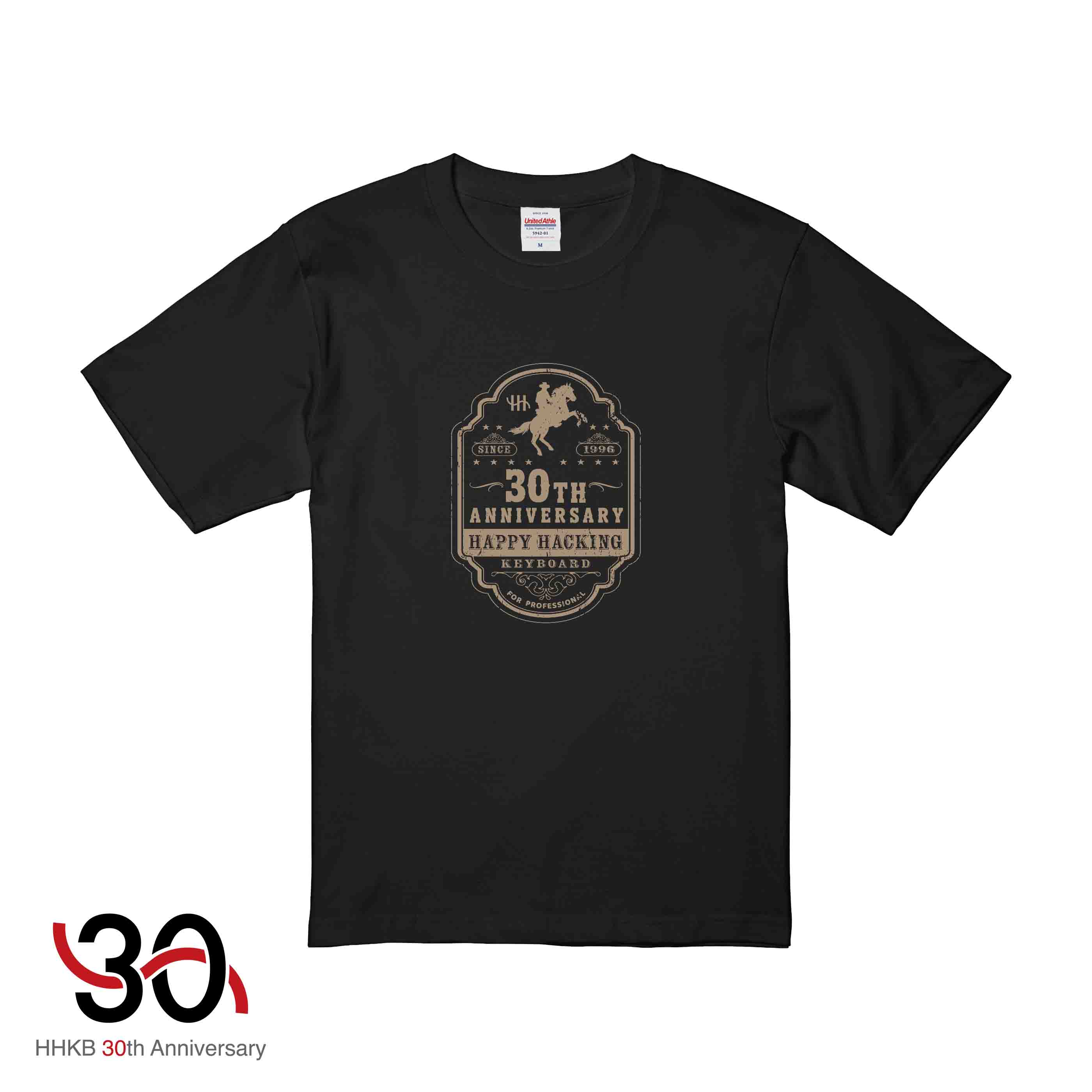 30周年記念デザインTシャツ Design D（Black）