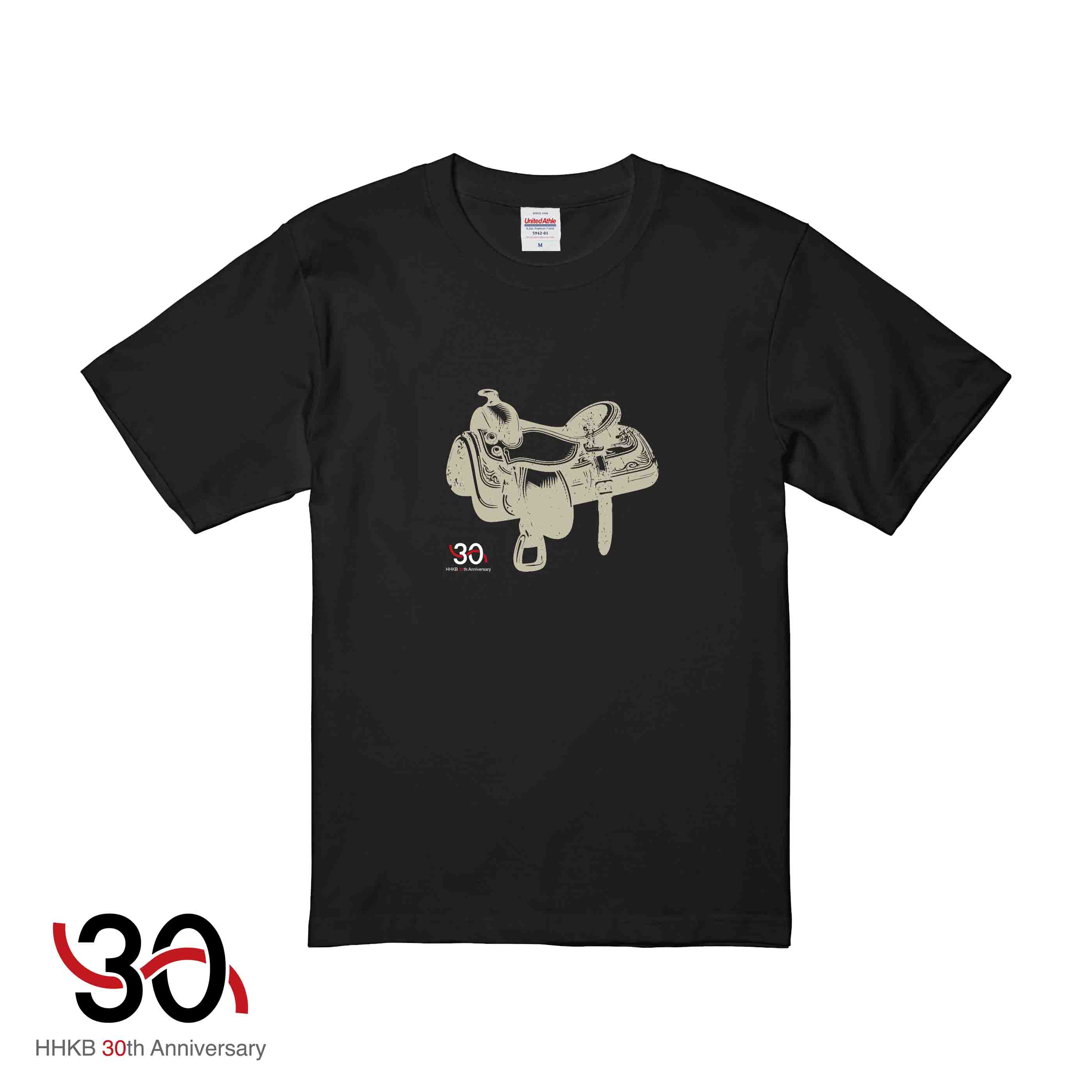 30周年記念デザインTシャツ Design E（Black）