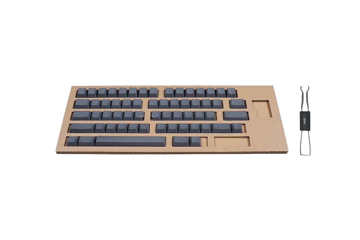 キートップセット（灰）英語配列／無刻印｜HHKB,キートップセット