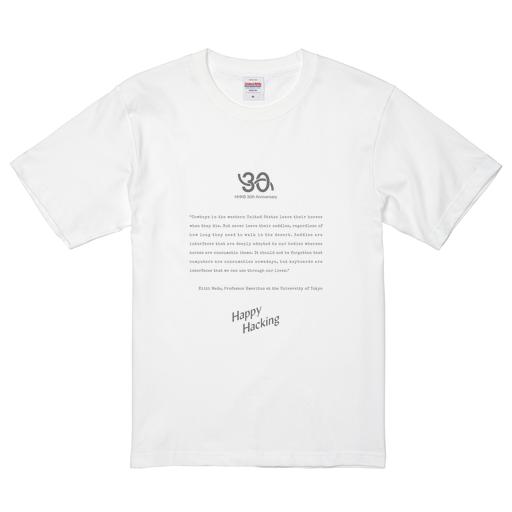 30周年記念デザインTシャツ Design B（White）