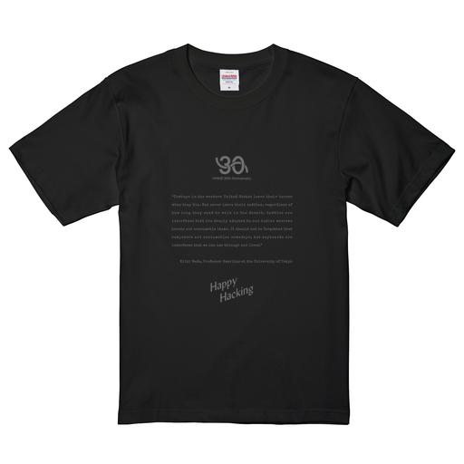 30周年記念デザインTシャツ Design B（Black）