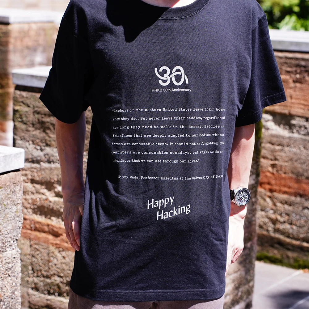 30周年記念デザインTシャツ Design B（Black）