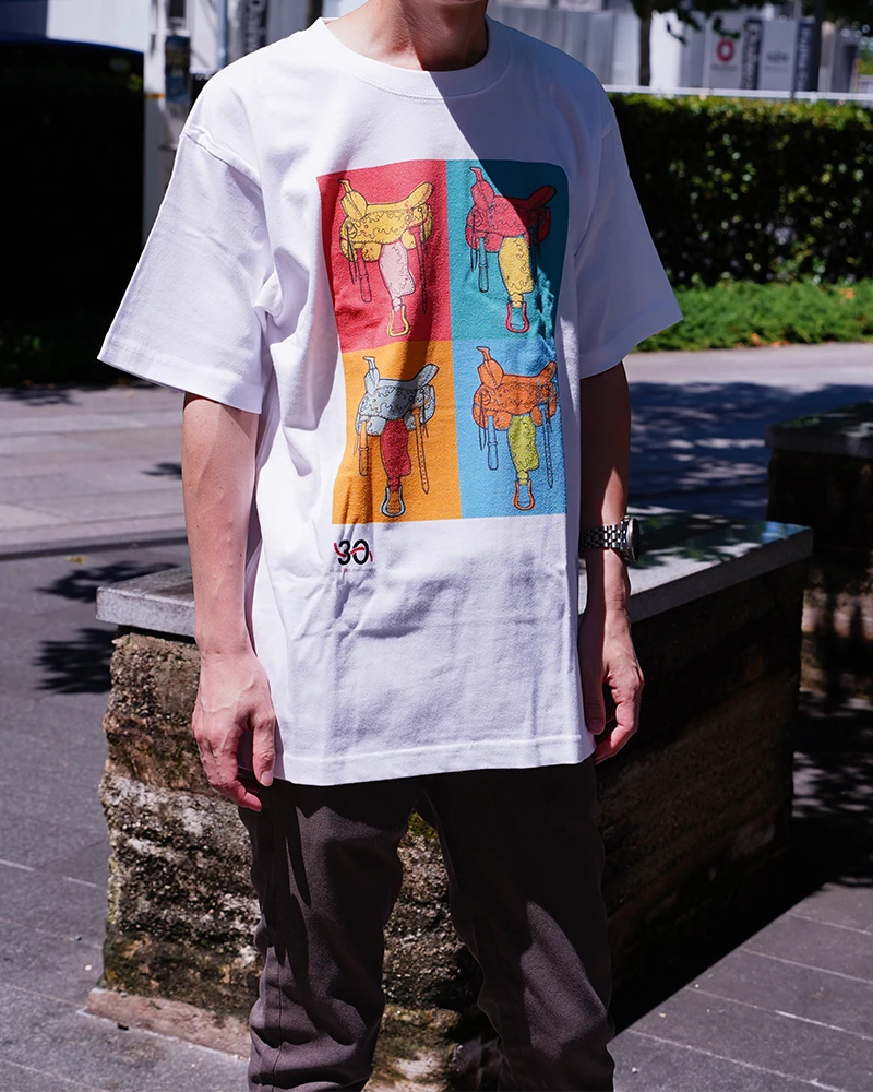 30周年記念デザインTシャツ Design C（White）