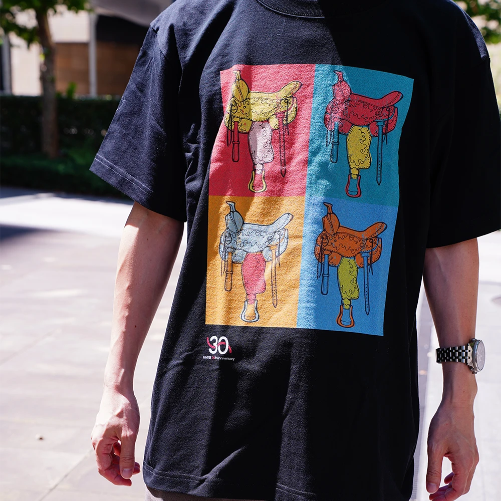 30周年記念デザインTシャツ Design C（Black）