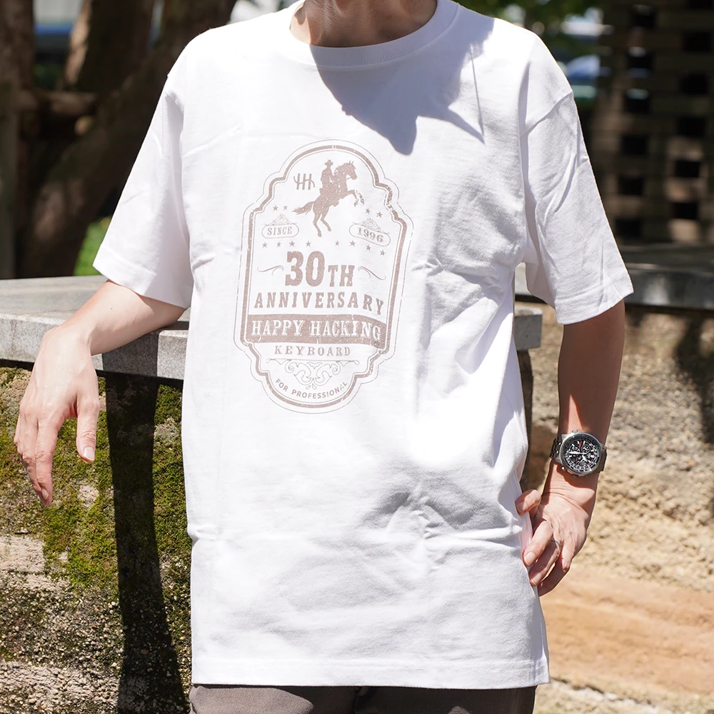 30周年記念デザインTシャツ Design D（White）