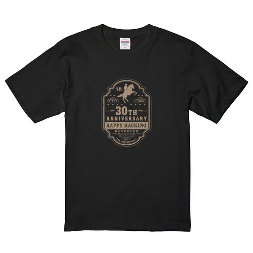 30周年記念デザインTシャツ Design D（Black）