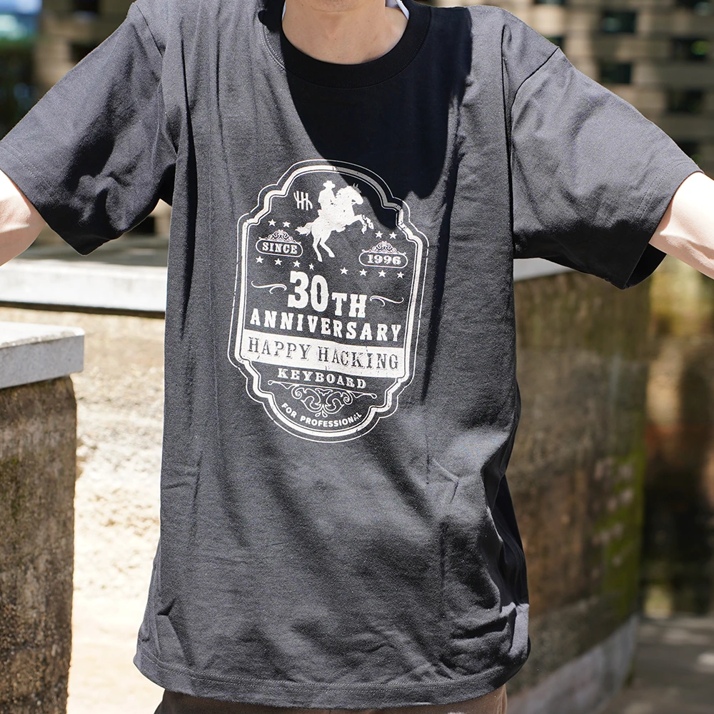30周年記念デザインTシャツ Design D（Black）