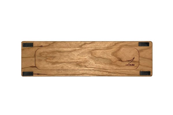 亀甲名栗木製パームレスト80mm パープルハート差込特別Ver.（松葉製作所製） 亀甲名栗木製パームレスト80mm（パープルハート差込特別Ver.）｜HHKB