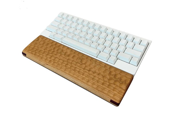 亀甲名栗木製パームレスト80mm（パープルハート差込特別Ver.）｜HHKB