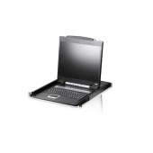 ATEN 19インチLCD一体型PS/2 VGA コンソールドロワー ロングレール CL1000NJJL