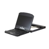 USB HDMI DVI VGA　デュアルスライド対応LCDコンソールドロワー（ショートラック対応） ショートレール CL3800NWJJS
