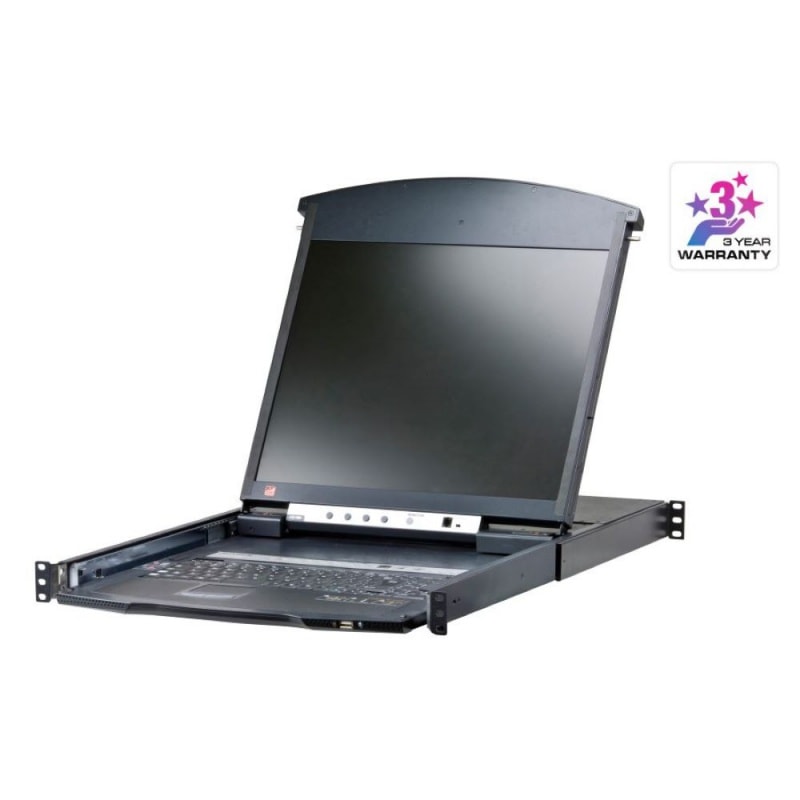 デュアルスライド対応16ポートKVMドロワー ロングレールタイプ CL5816NJJL/ATEN ATEN(ドロワー⁄KVM),ロングレール | PGダイレクト