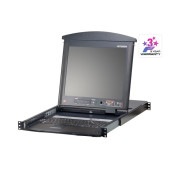 17/19インチ 16ポート カテゴリ5e デュアルスライドLCD KVMドロワー(デイジーチェーンポート搭載) ショートレール KL1516AMJJS