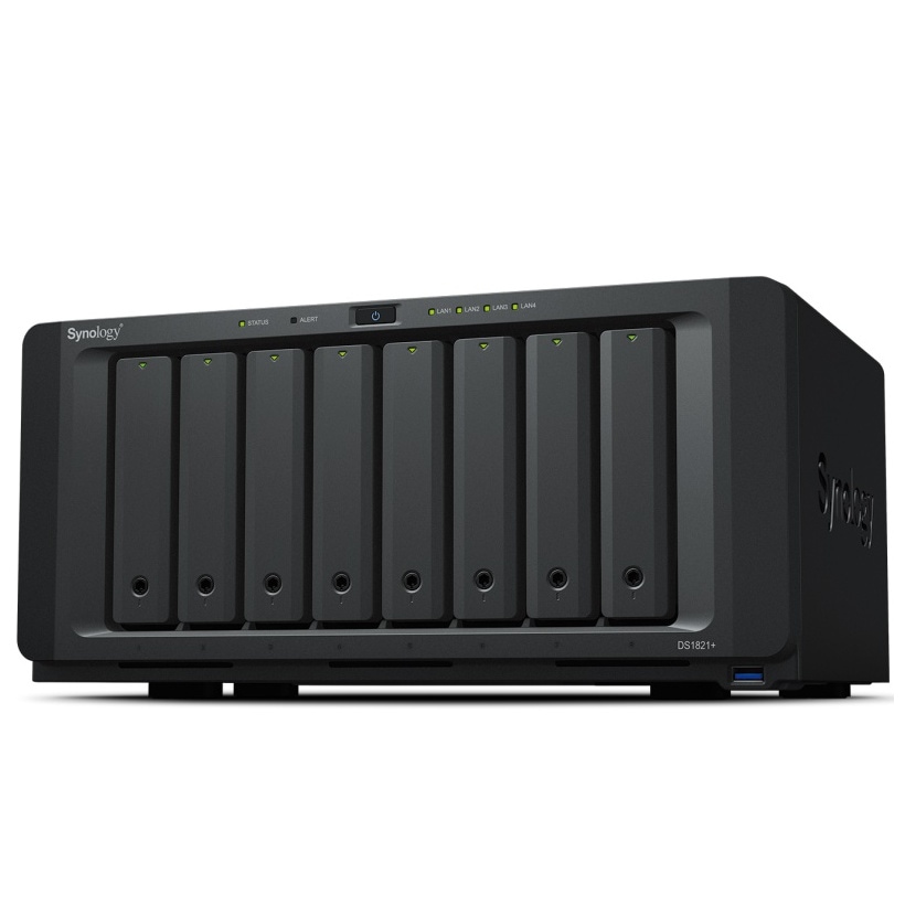 【取り寄せ/3年先出保証】 Synology DS1821+(Ryzen V1500B/12TB×8/タワー) DS1821+9608SYSB3
