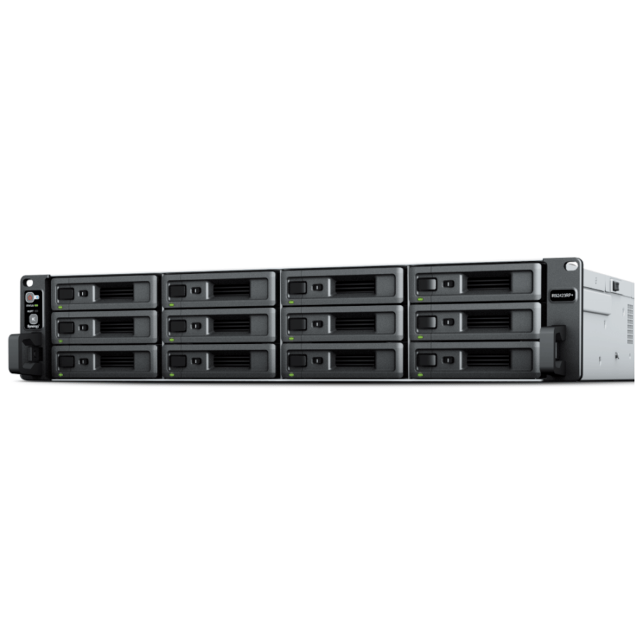 【取り寄せ/5年翌営業日オンサイト保証】 Synology RS2423+(Ryzen V1780B/8TB×12/ラック) RS2423+9612SYNOS5