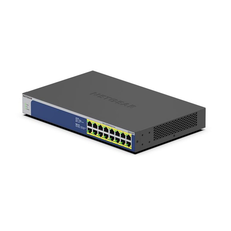 【取り寄せ】PoE+対応 (260W) ギガビット16ポート アンマネージスイッチ GS516PP-100AJS