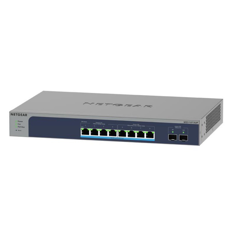 【短納期対応】NETGEAR Ultra60 PoE++対応 (295W) マルチギガ8ポート SFP+ 2スロット スマートスイッチ MS510TXUP-100AJS